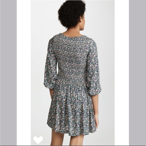 Apiece Apart Olivia Smocked Mini Dress - Picture 2 of 10